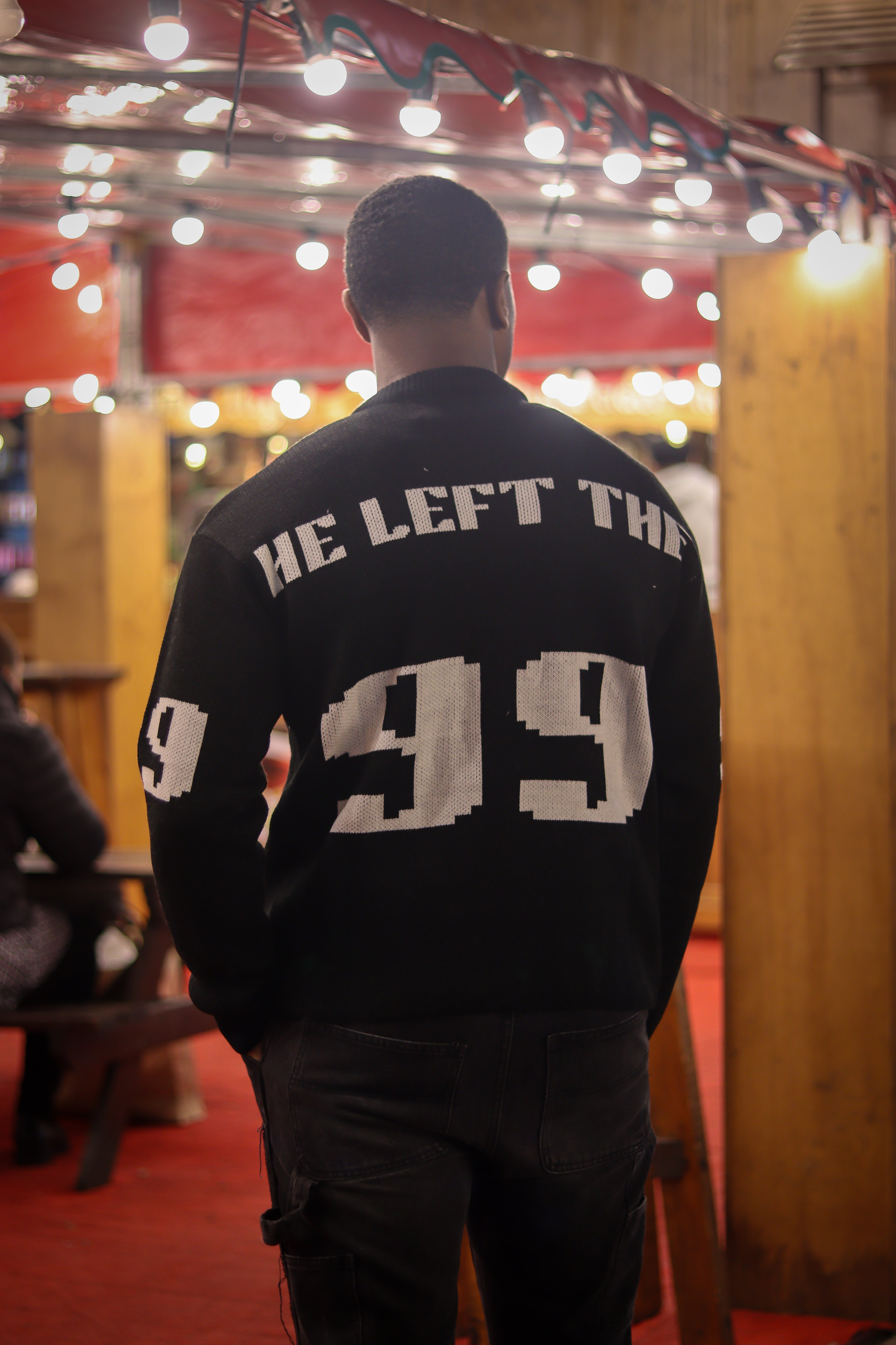 ‘The Lost Sheep’ Knitted Jumper (Black)