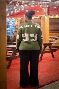 ‘The Lost Sheep’ Knitted Jumper (Khaki Green)